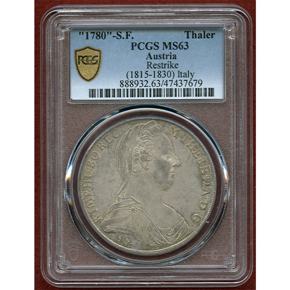 JCC | ジャパンコインキャビネット / オーストリア (1780) ターラー