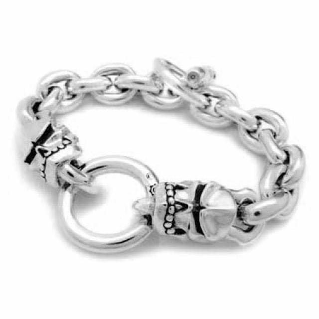 スターリンギア テクスチャーリンクブレスレット w/2ホットヘッド