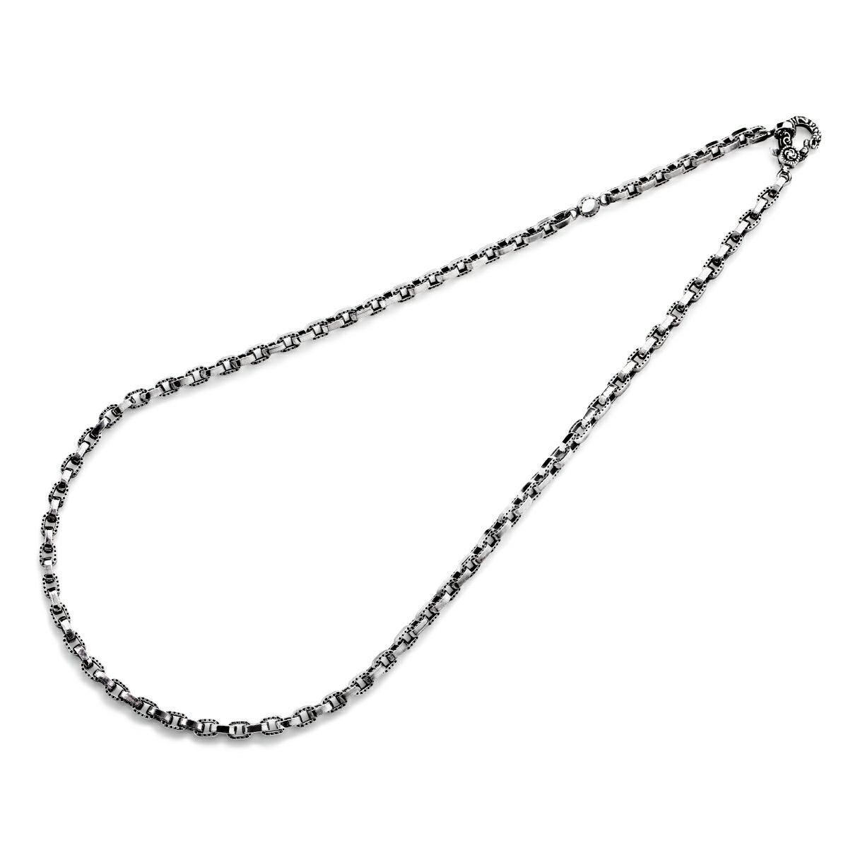 レザーズアンドトレジャーズ ハーフエングレイブリンクチェーン