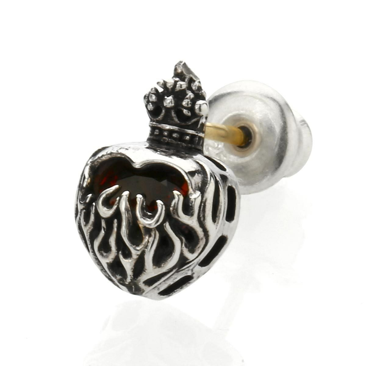 レザーズアンドトレジャーズ セイクリッドハートピアス w/ルビー