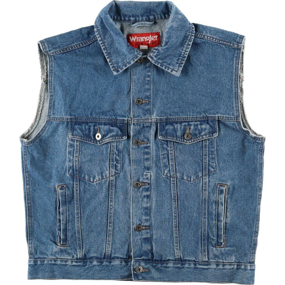 古着 70～80年代 ラングラー Wrangler デニムベスト カナダ製 メンズL