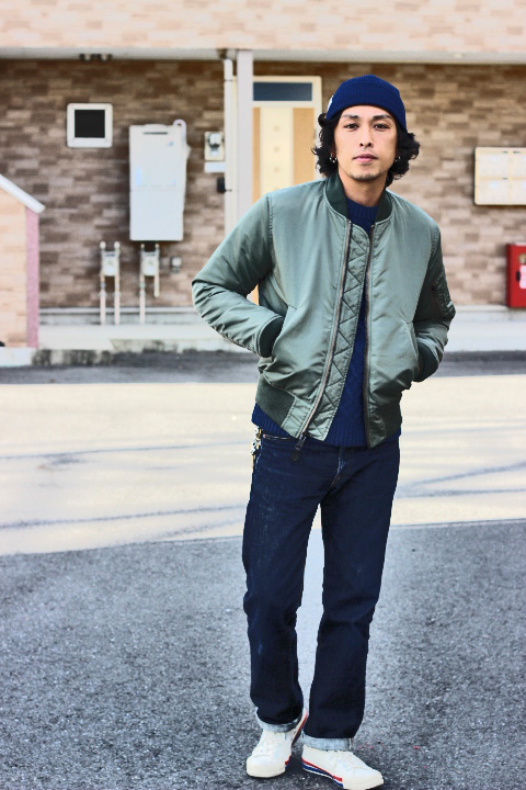 Pherrows」 フェローズ通販 MA-1タイプグランクルージャケット 14W