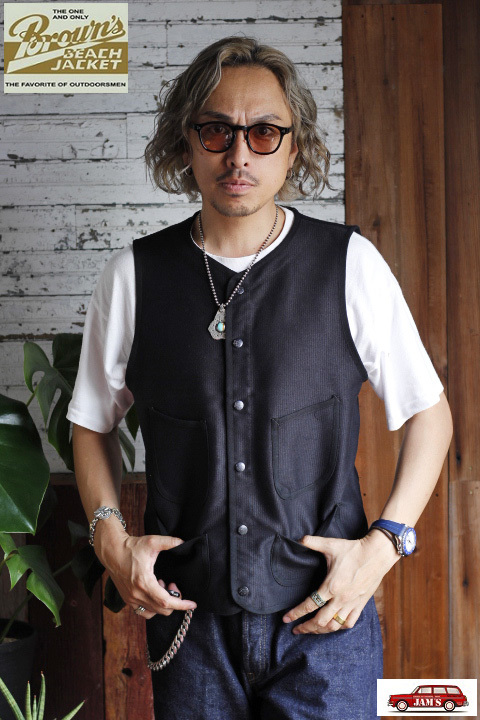 Browns BEACH」 BBJ SPRING VEST ブラウンズビーチ スプリングベスト