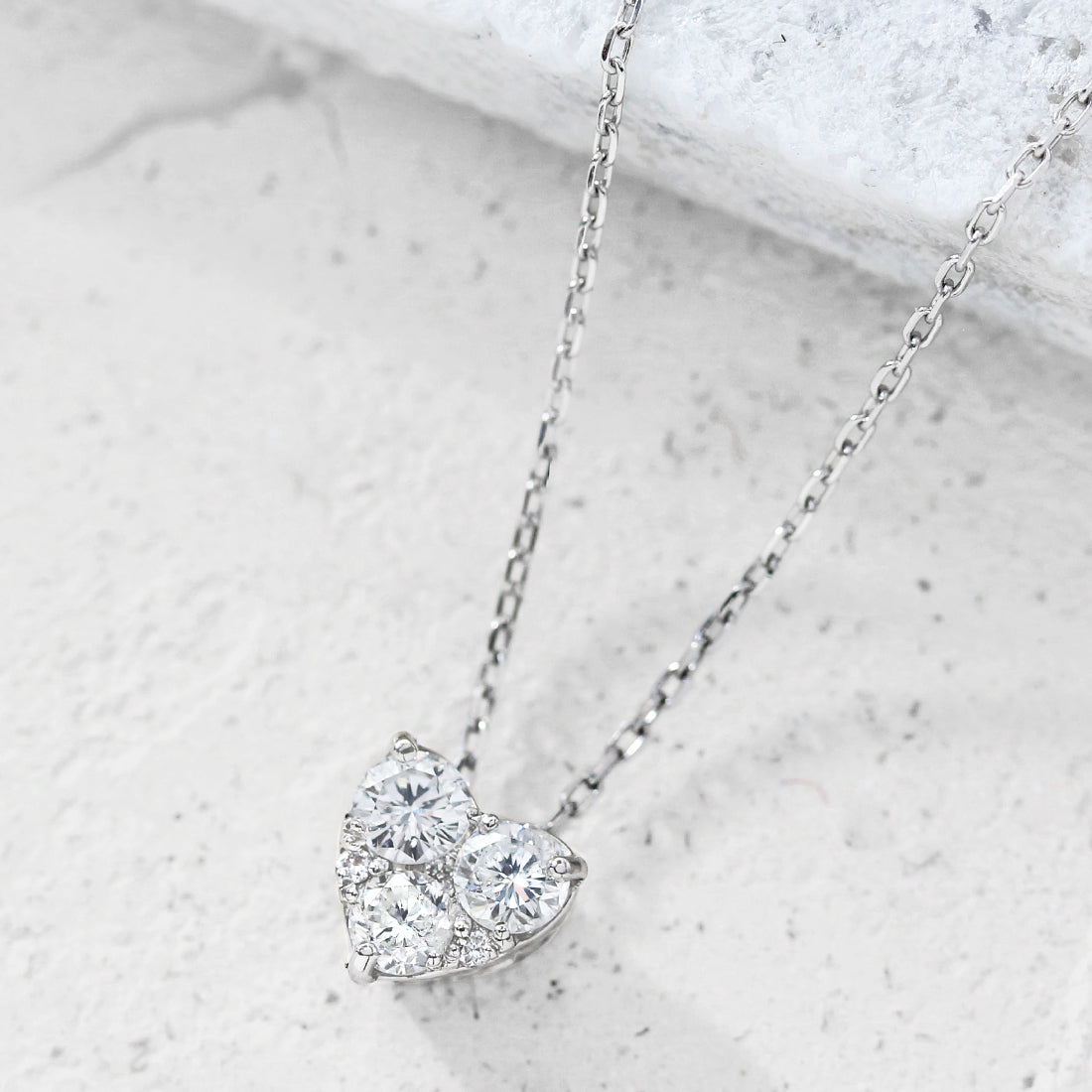 ハート ダイヤモンド ネックレス PT – JaMais Jewelry