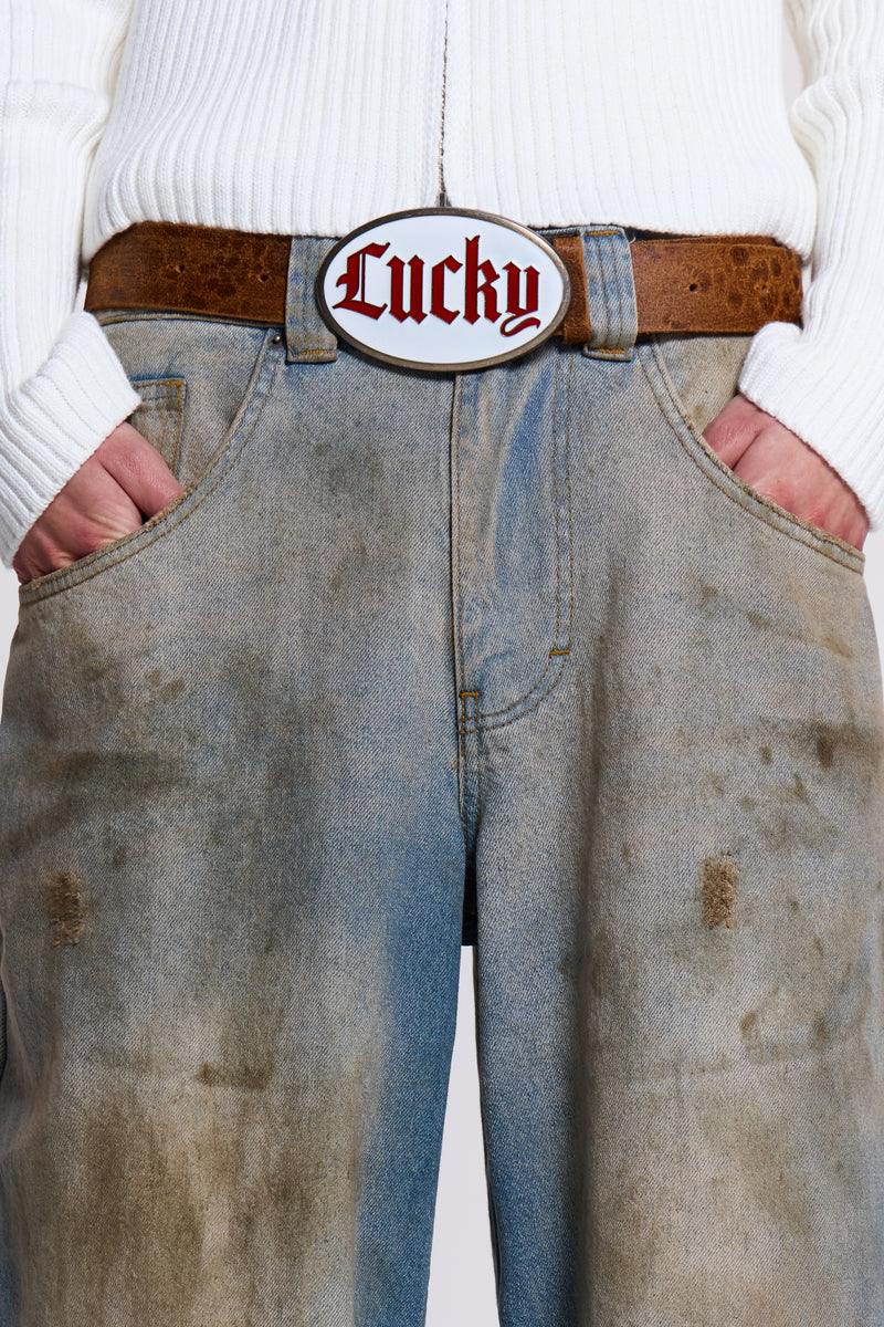 Shop Mud Wash Colossus Jeans | Jaded London | Clothing