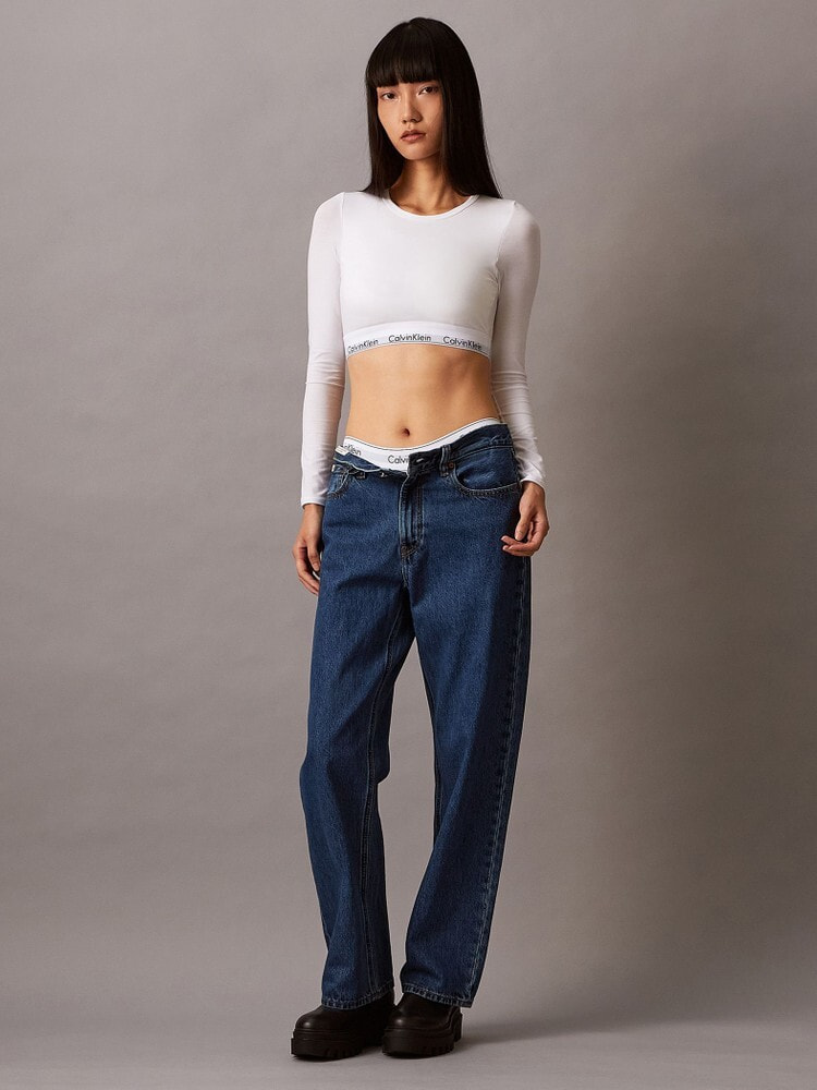 長袖Tシャツブラレット ‐ Icon Cotton Modal ライトリーラインブラ