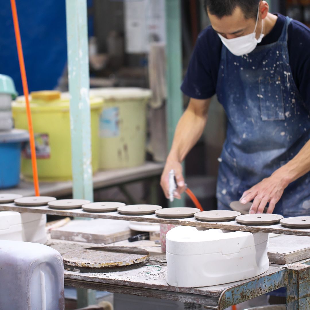 美濃焼 時計 | 掛時計 GLAZED CLOCK | メタル釉 Z-04 | SUGY