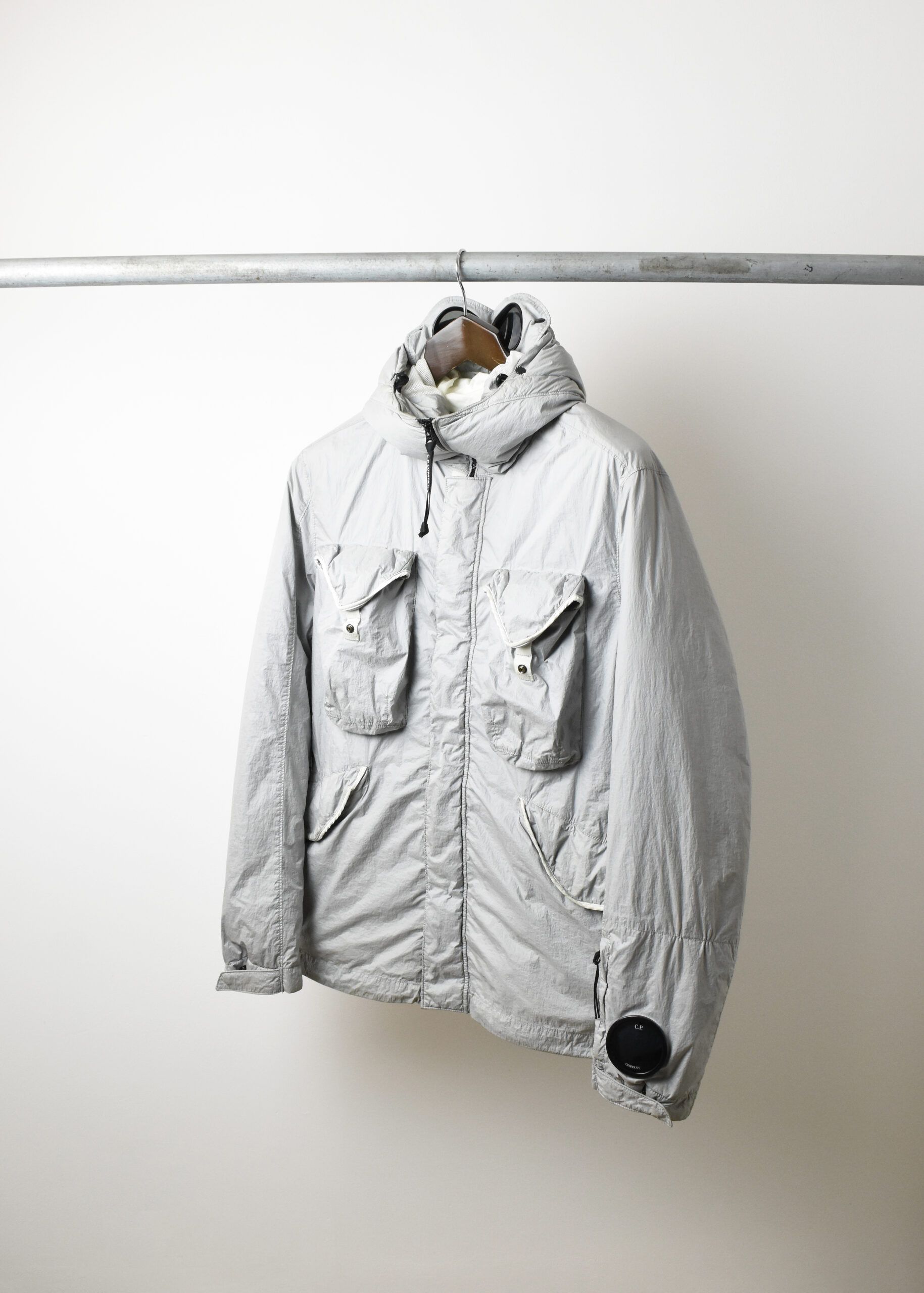 AW19 C.P. COMPANY (CP) NYFOIL DOWN GOGGLE JACKET - Jazzy Badger