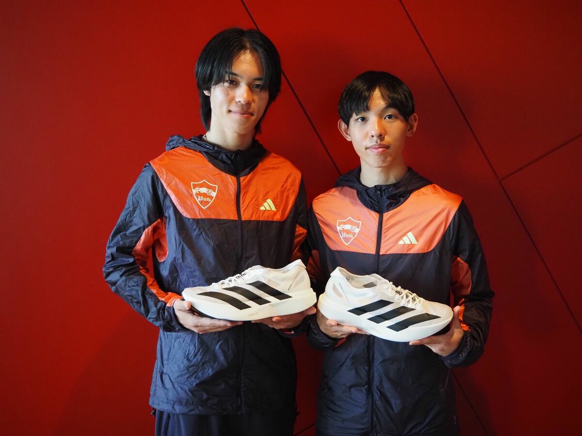 箱根を爆走した青学大・太田と黒田が語る、アディダス〝世界新モデル