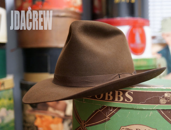 Borsalino ボルサリーノ ホンブルグ カーキグレー 60.5cm ヴィンテージ