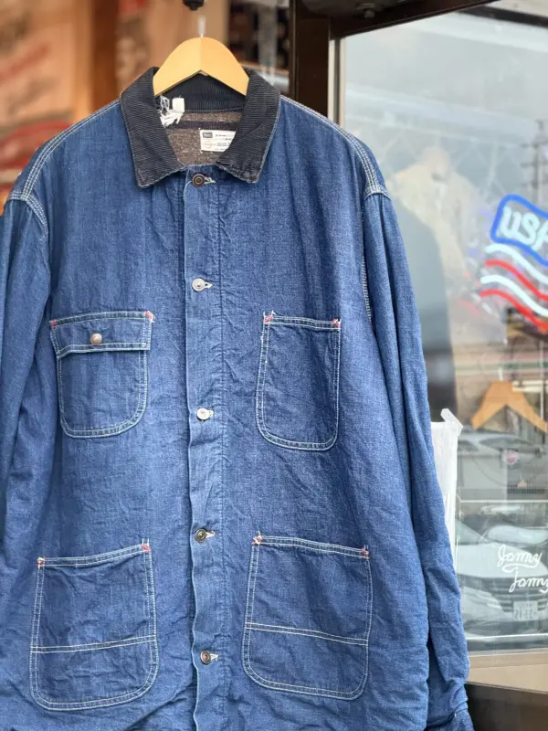 60's Vintage Sears ブランケットライナー付きデニムカバーオール 46