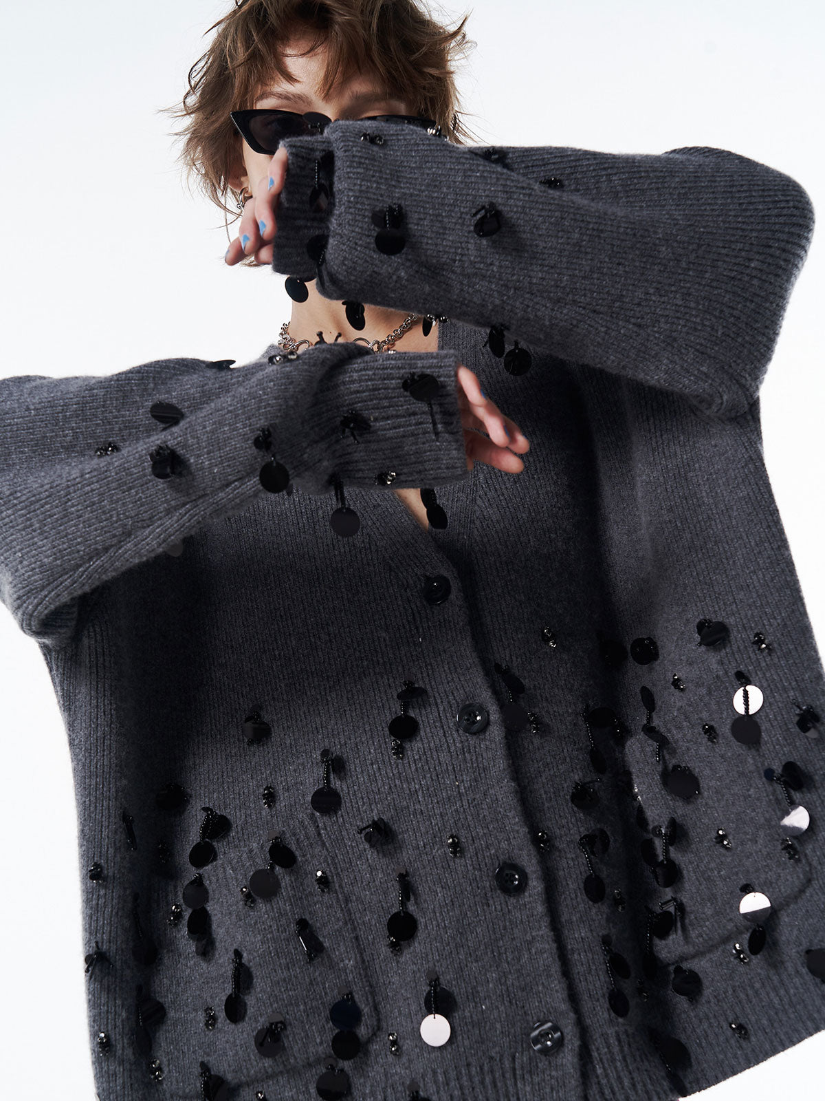 BIJOU OVER KNIT CARDIGAN – JOSEMOON