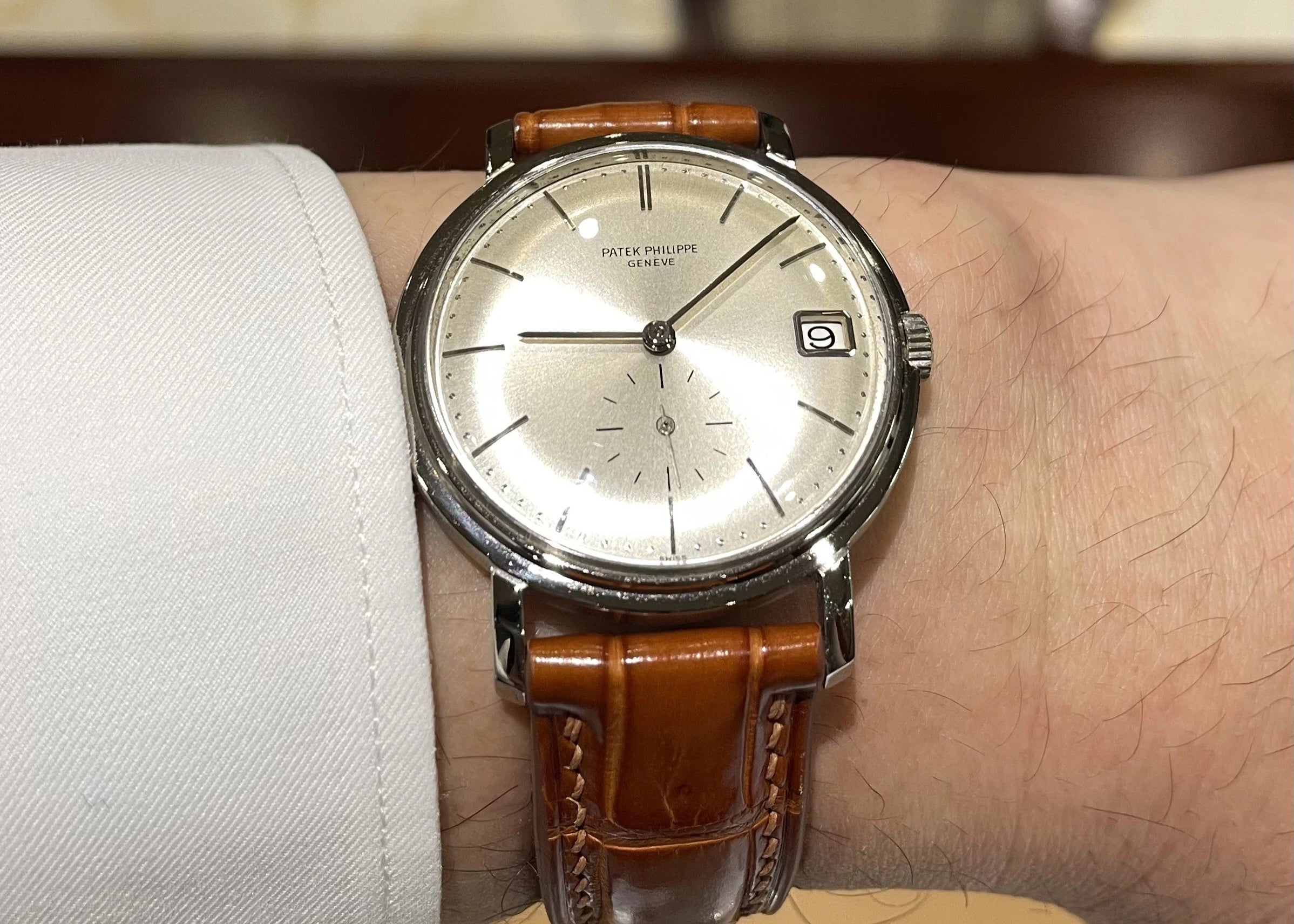 カルティエ サントス デュモン用 オーダーメイド革ベルト 折りたたみ