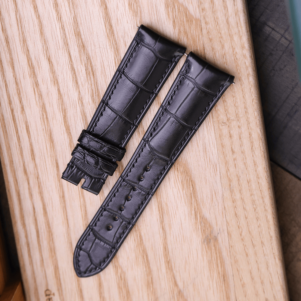 腕時計ベルト革 高級 本革アリゲーター クロコダイル 時計バンド