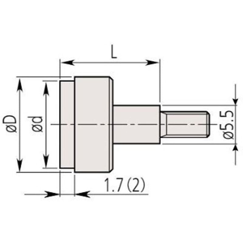 21AZB757 超硬フラット測定子 1個 Mitutoyo(ミツトヨ) 【通販モノタロウ】