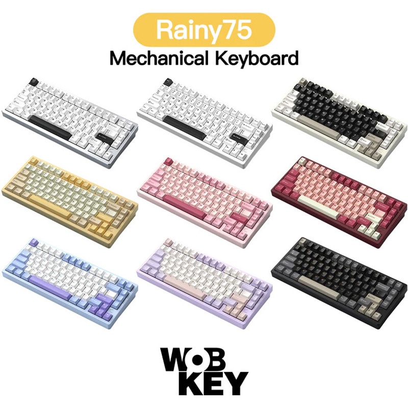 PR75CCWht Rainy75 Pro WOBKEY ホワイト色 幅320mm奥行135mm高さ35mm