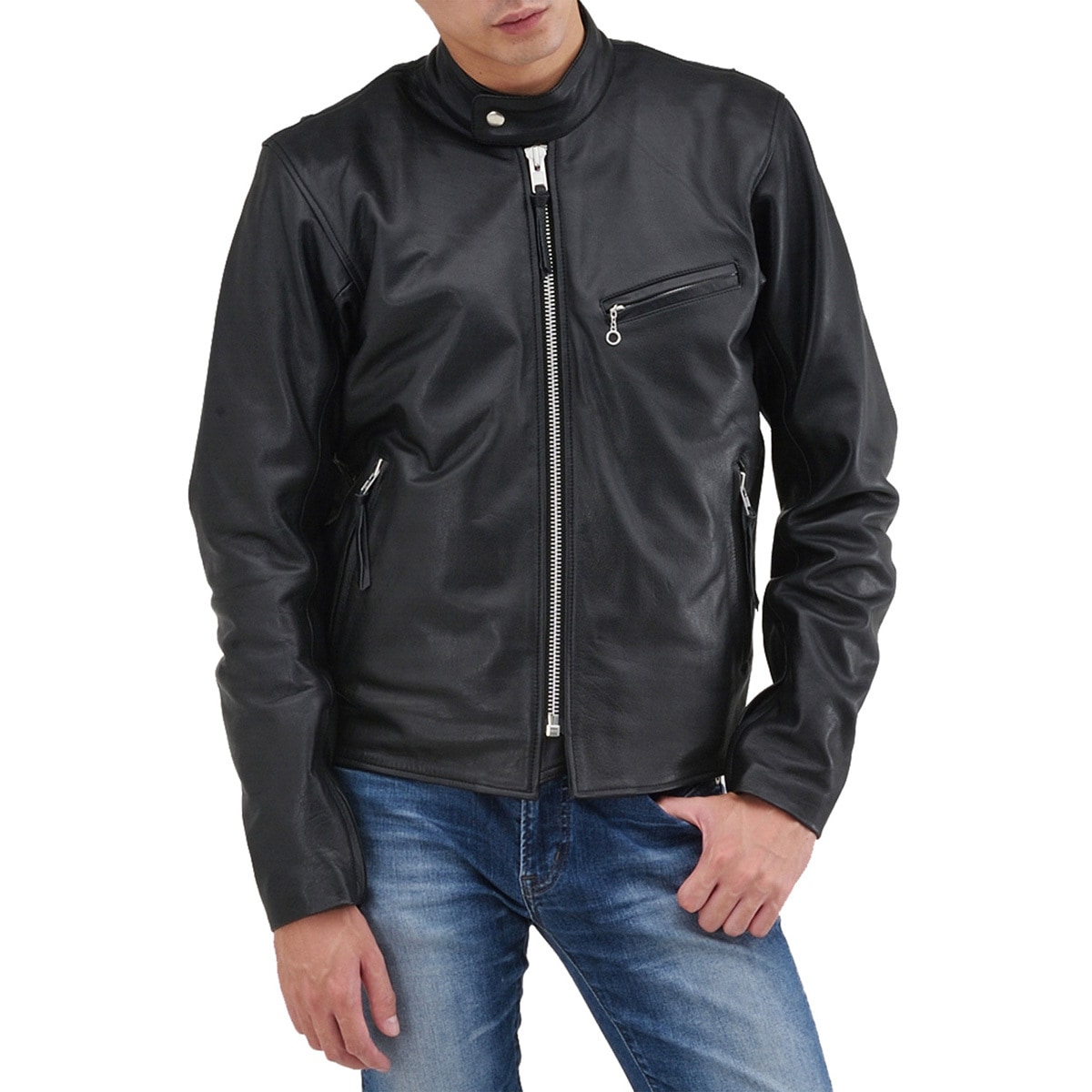 17812 DL-001 バイク用 シングルライダースジャケット レザー DAYTONA