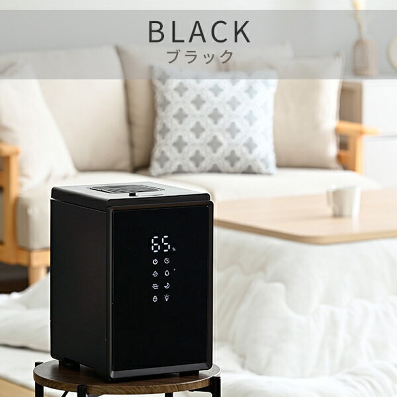 BEAR-S34(B) キューブ型スチーム式加湿器 3.4L 上部給水 木造約9畳