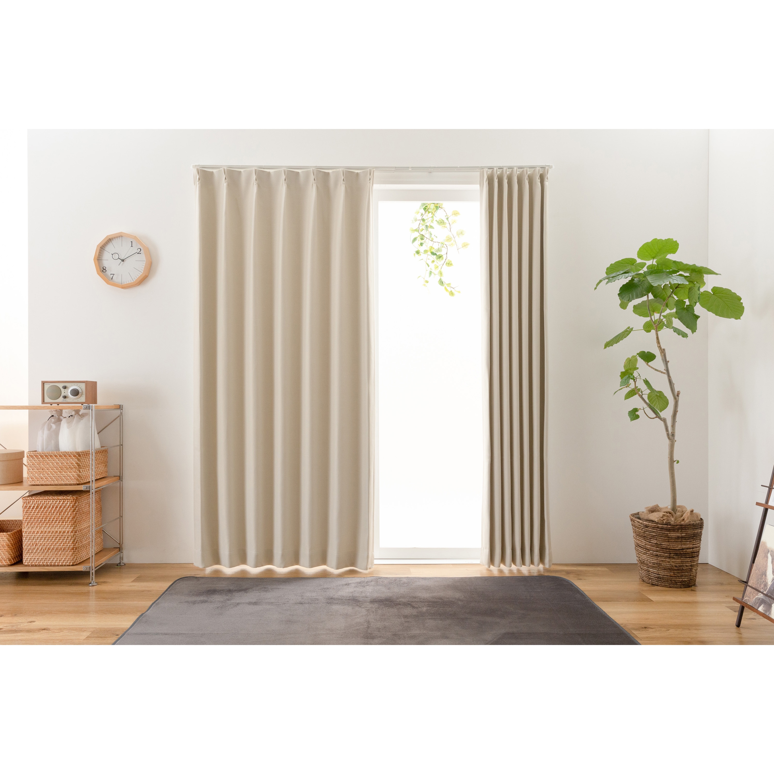 ドレープカーテン100✕225（2枚）日本製 ドレープカーテン100✕225（2