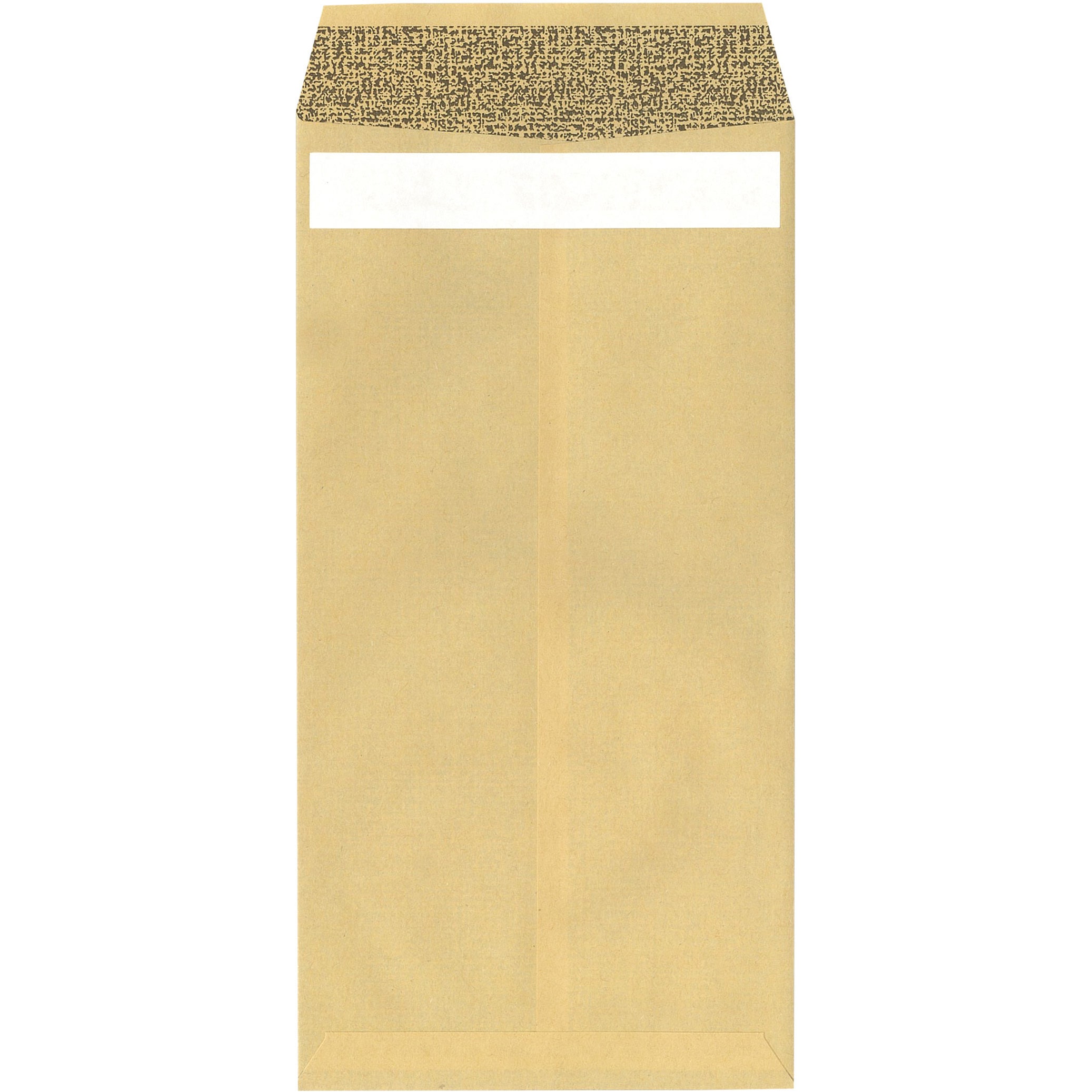 04299 透けない窓付き封筒 今村紙工 窓枠あり テープあり クラフト色