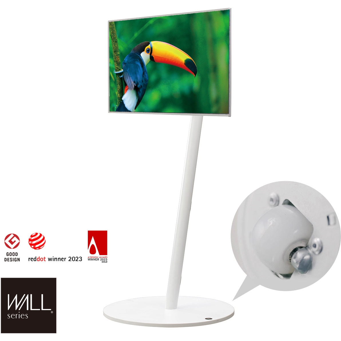 WLTVL5111 WALL テレビスタンド A2ハイタイプ WALL サテンホワイト色