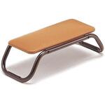 420253 アルミ正座いす H 八木研 ベージュ色 幅530mm奥行250mm高さ