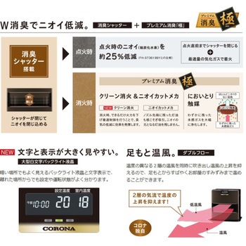 FH-VX4619BY(W) 石油ファンヒーター VXシリーズ 1台 コロナ[冷暖房