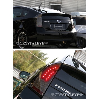 J168SM 30系 ZVW30 プリウス ファイバーフルLEDテールランプ V4 流れる