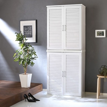 ルーバーシューズボックス2個組 75cm幅【Dion-ディオン-】ルーバー