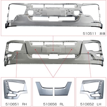 17スーパーグレートフロントバンパーライトベゼル JET INOUE(ジェット