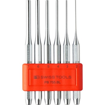 755.BCN 平行ピンポンチセット(六角軸タイプ) PB SWISS TOOLS(ピービー