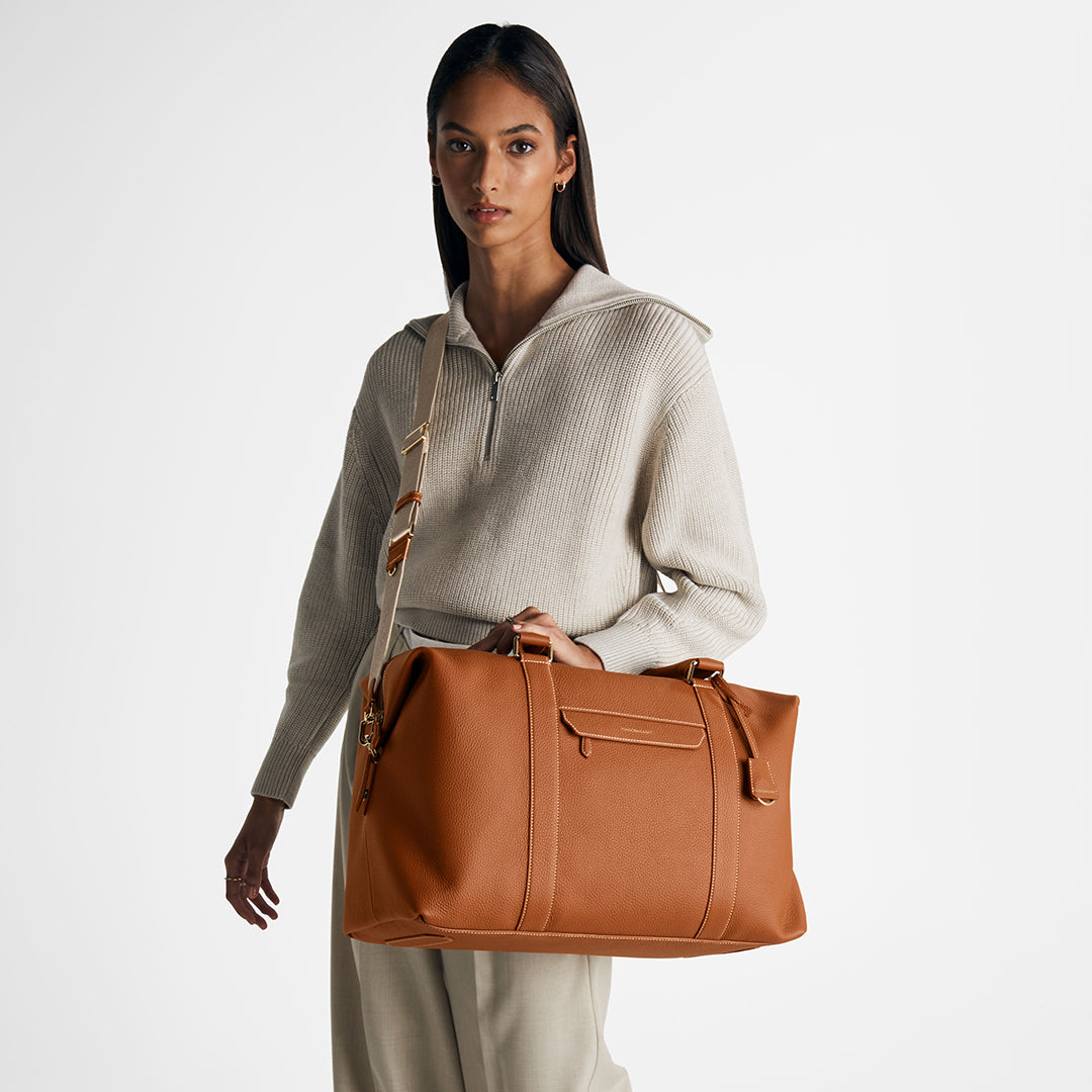 The Boston Bag - Pecan Brown – MAISON de SABRÉ