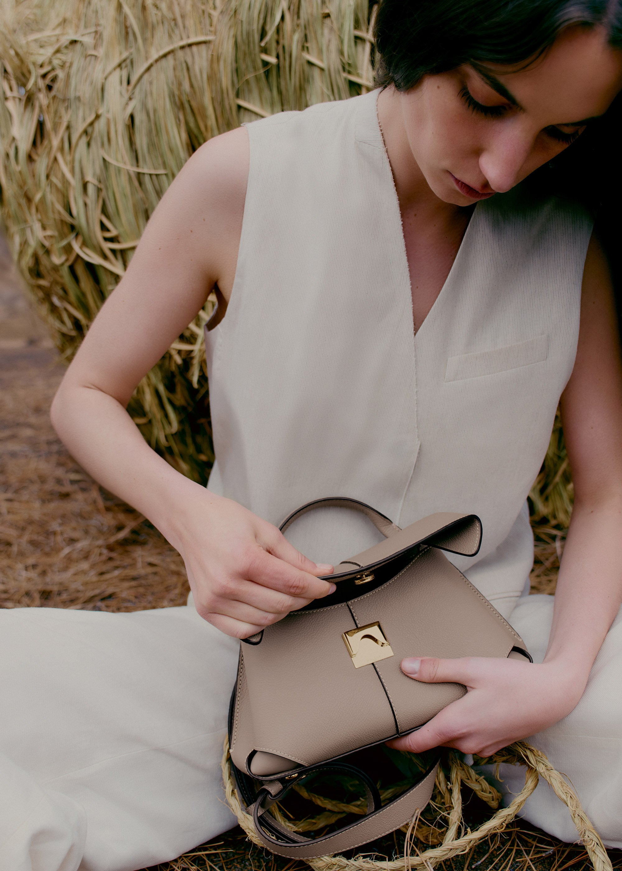 Polène | バッグ - Mokki Mini - トープテクスチャード