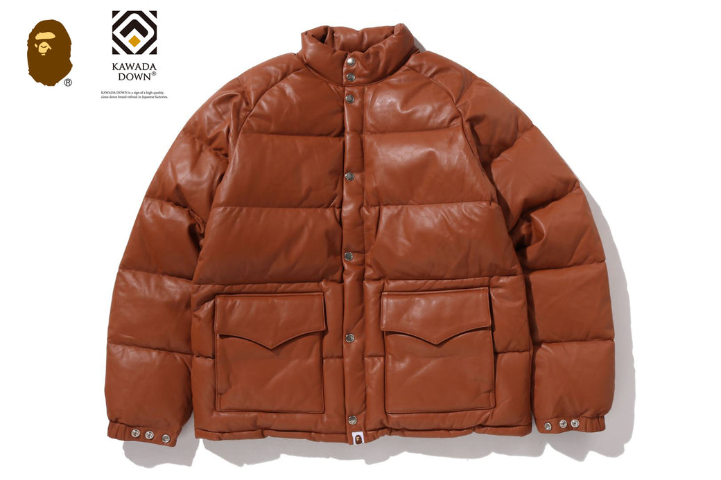 LEATHER CLASSIC DOWN JACKET | bape.com