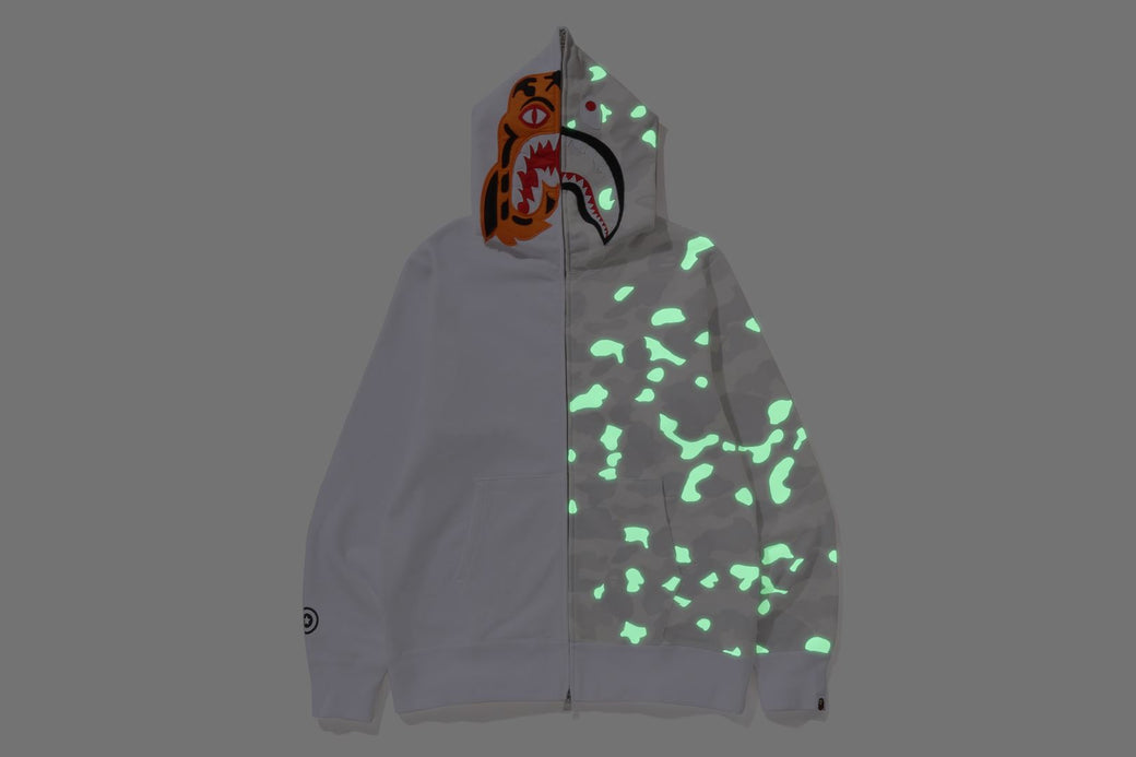 CITY CAMO TIGER SHARK FULL ZIP HOODIE | bape.com