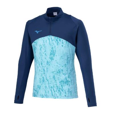 BRIEFING ブルー ハーフジップ ストレッチシャツ ハーフZIP Tシャツ