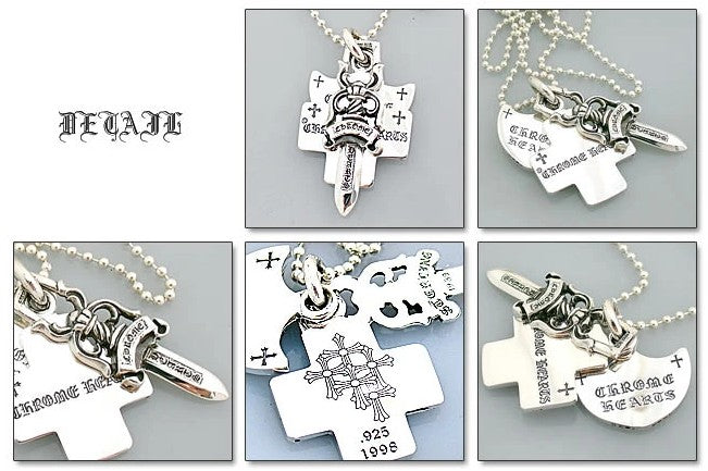 Chrome Hearts クロムハーツ ネックレス スリートリンケッツペンダント