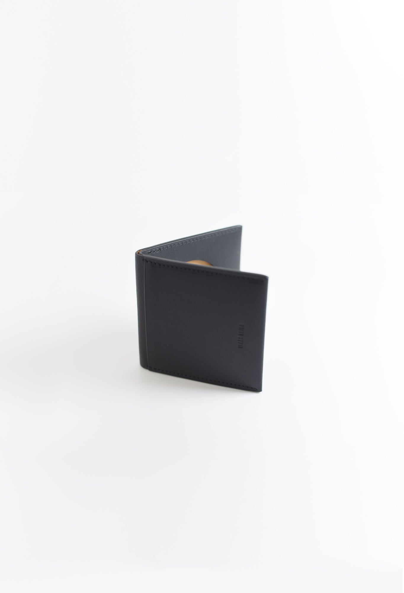 Soft Double Tanned Calf Leather Square Wallet by ISAAC REINA in