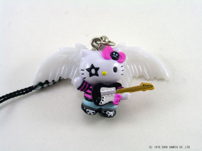 ご当地キティ 根付け ロック チェックリボン ピンク 激レア❤キティ