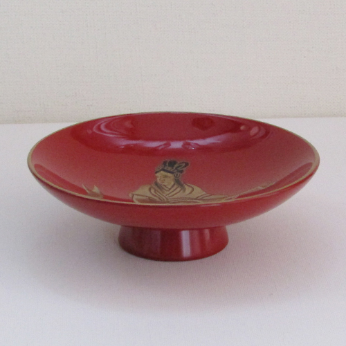 輪島塗 杯(盃) (大) -金縁-弁財天女の高蒔絵仕上げ- [朱色]｜輪島市の