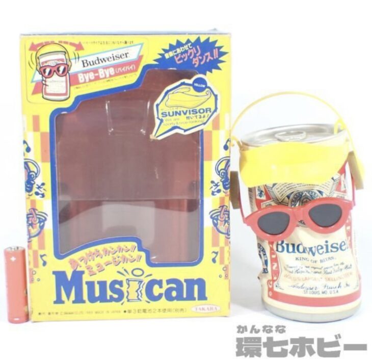 平成初期のおもちゃ】タカラ製 ミュージカン MC-07 バドワイザー