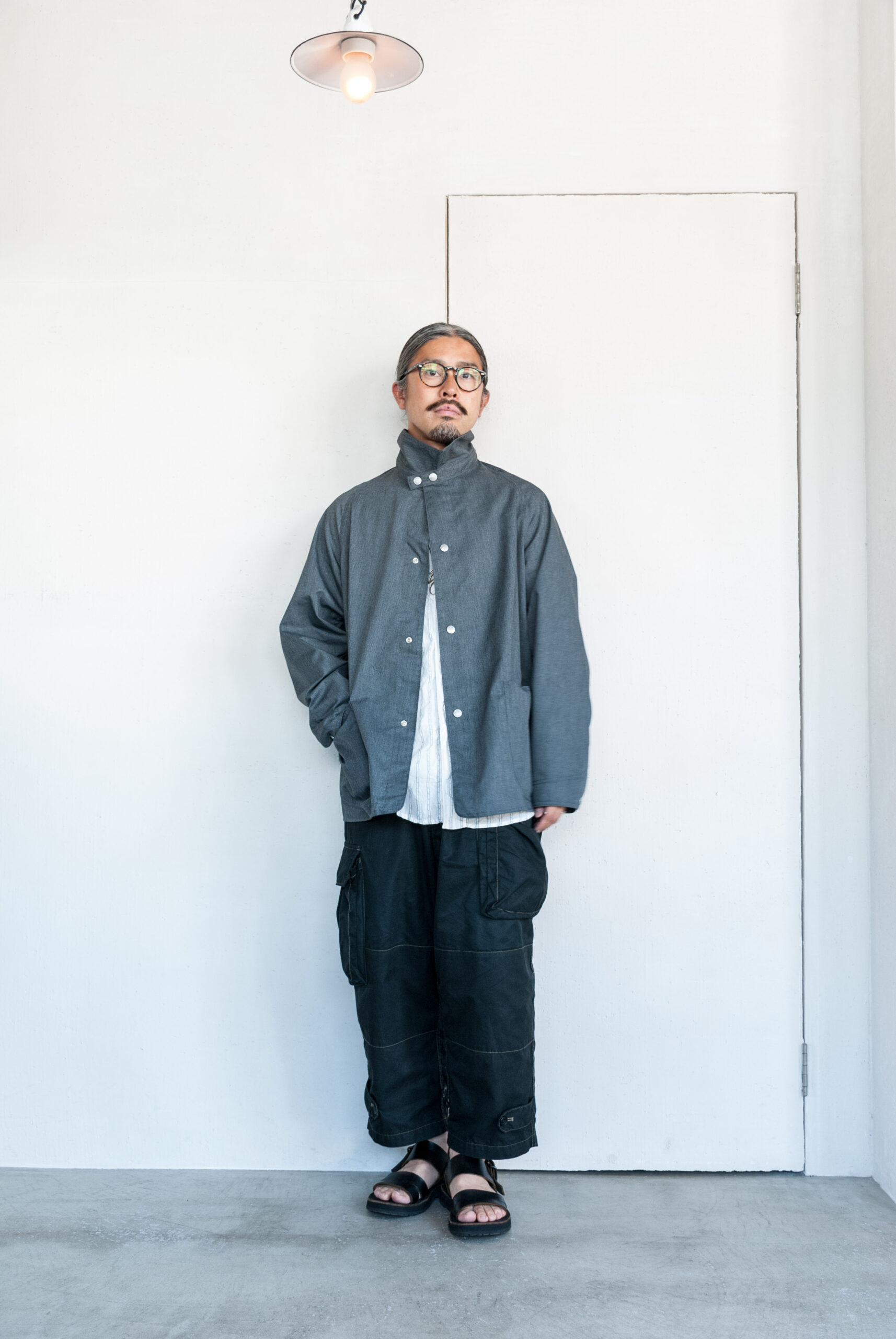 Sassafras Pruner Coat T/C Chino Charcoal | kado〔カド オノミチ〕