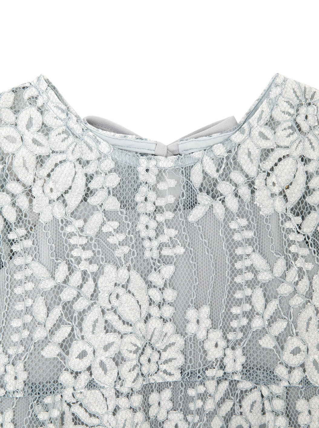 kaene公式オンラインストア (KIDS)配色レースエプロンワンピース