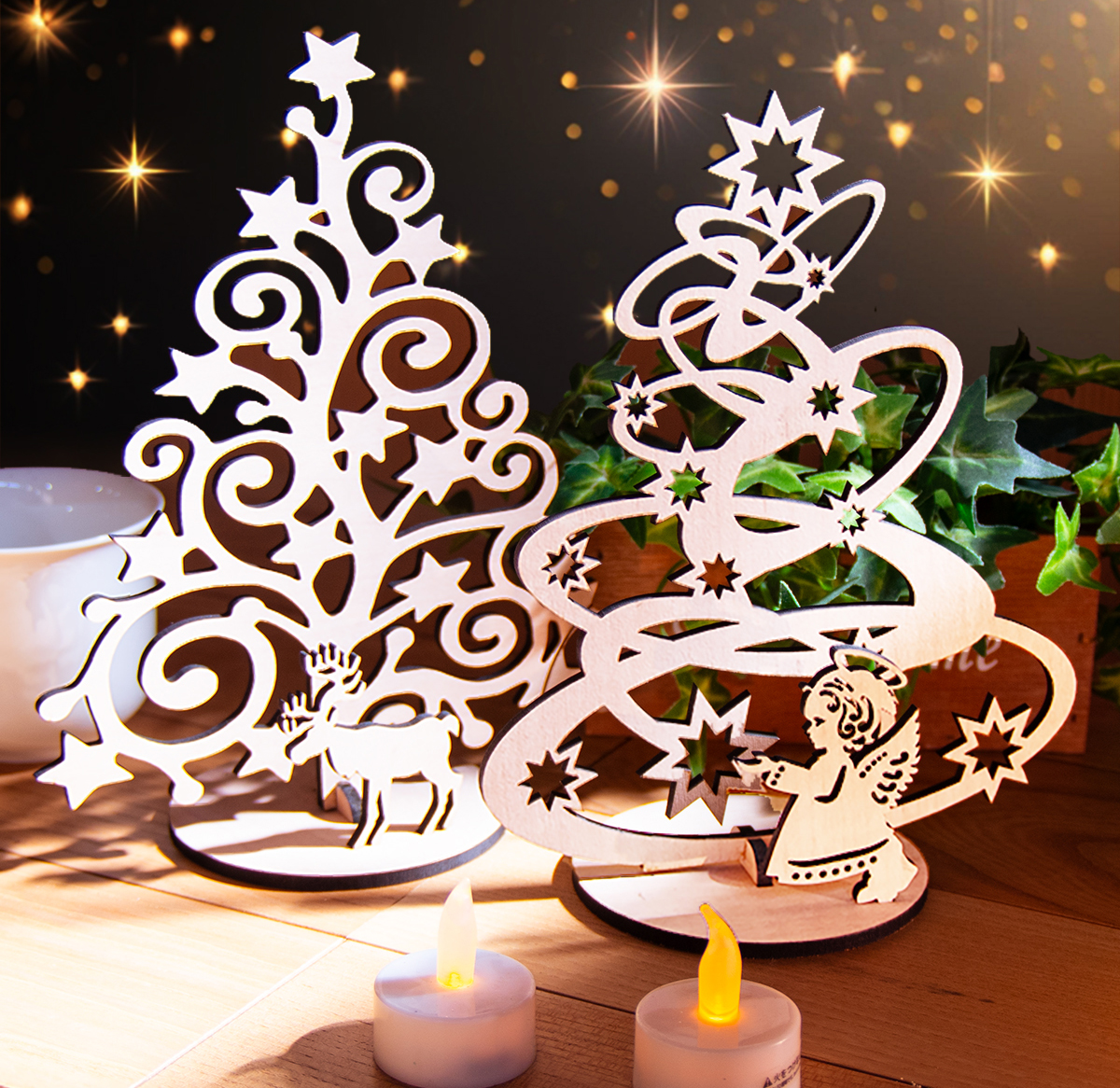 クリスマスツリー 木製 卓上サイズ 3種類から選べる クリスマスツリー