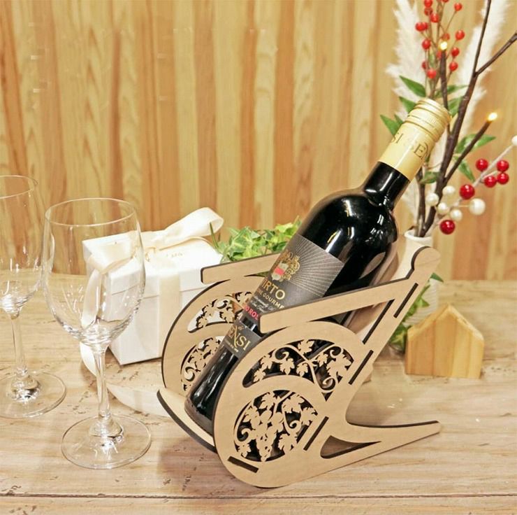 イタリア製 ワインホルダー スタンド ラック 葡萄柄 置物 オブジェ