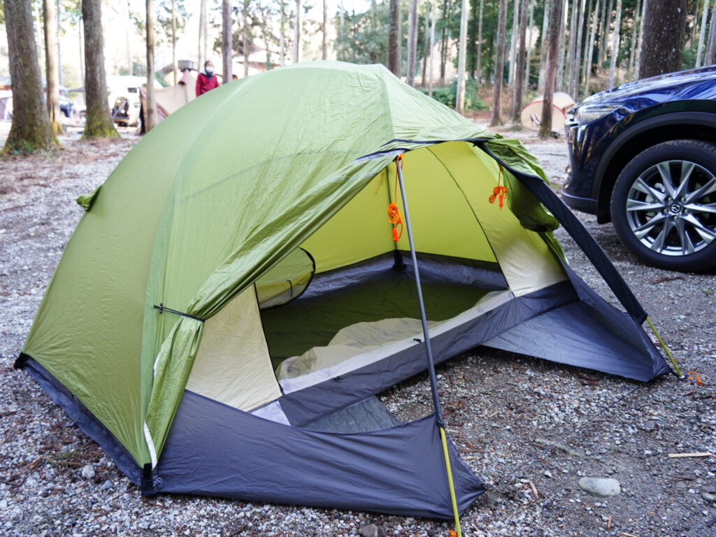 ギアレビュー]ドマドームライト！登山用でも広々土間空間！前室調理も