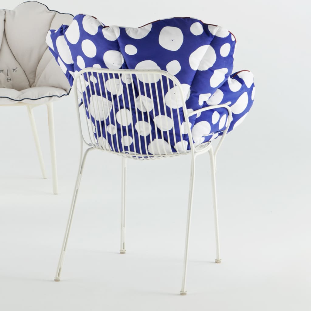 セット品】アリスズフラワーズクッションブルーxマスターズホワイト