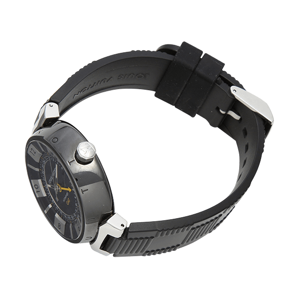 レンタル商品【Q113K】LOUIS VUITTON タンブール イン ブラック GMT