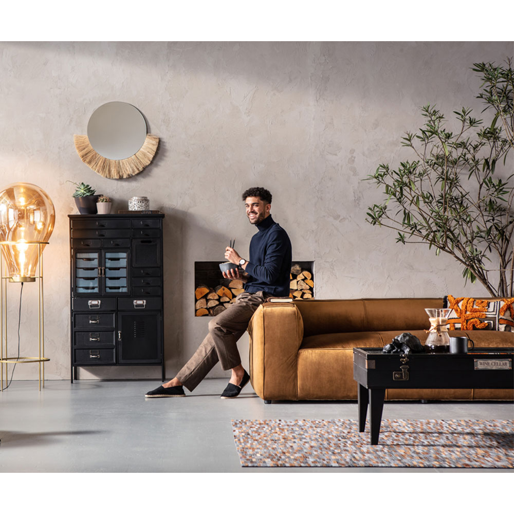 アートファクトリーブラック キャビネット - リビングボード