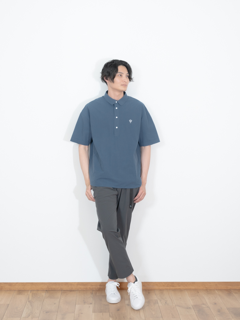 Snap pullover short shirts D.BLUE│KEYMEMORY鎌倉KEYMEMORY BLOG